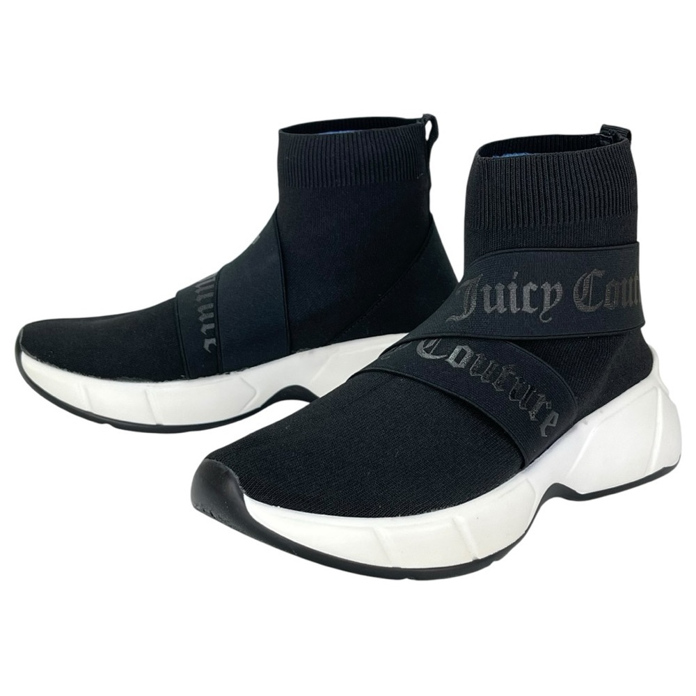 Juicy Couture Ariella Black Stretch Womens Sock Sneakers Size 8M - Picture 8 of 12